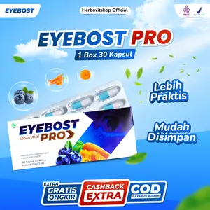 EYEBOST Essential PRO Original Vitamin Mata 30 Kapsul Membantu Minus Plus Buram Mata Berlemak 30 Kapsul