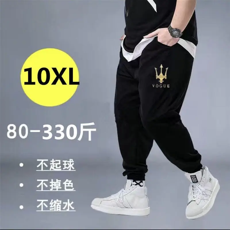 Quần Đen Thể Thao Dáng Rộng Ngoại Cỡ Cho Nam, 65-150KG 6