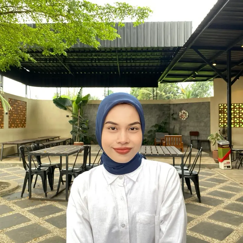 Ash By Aylin - Jilbab bella square navy PollyCotton PREMIUM