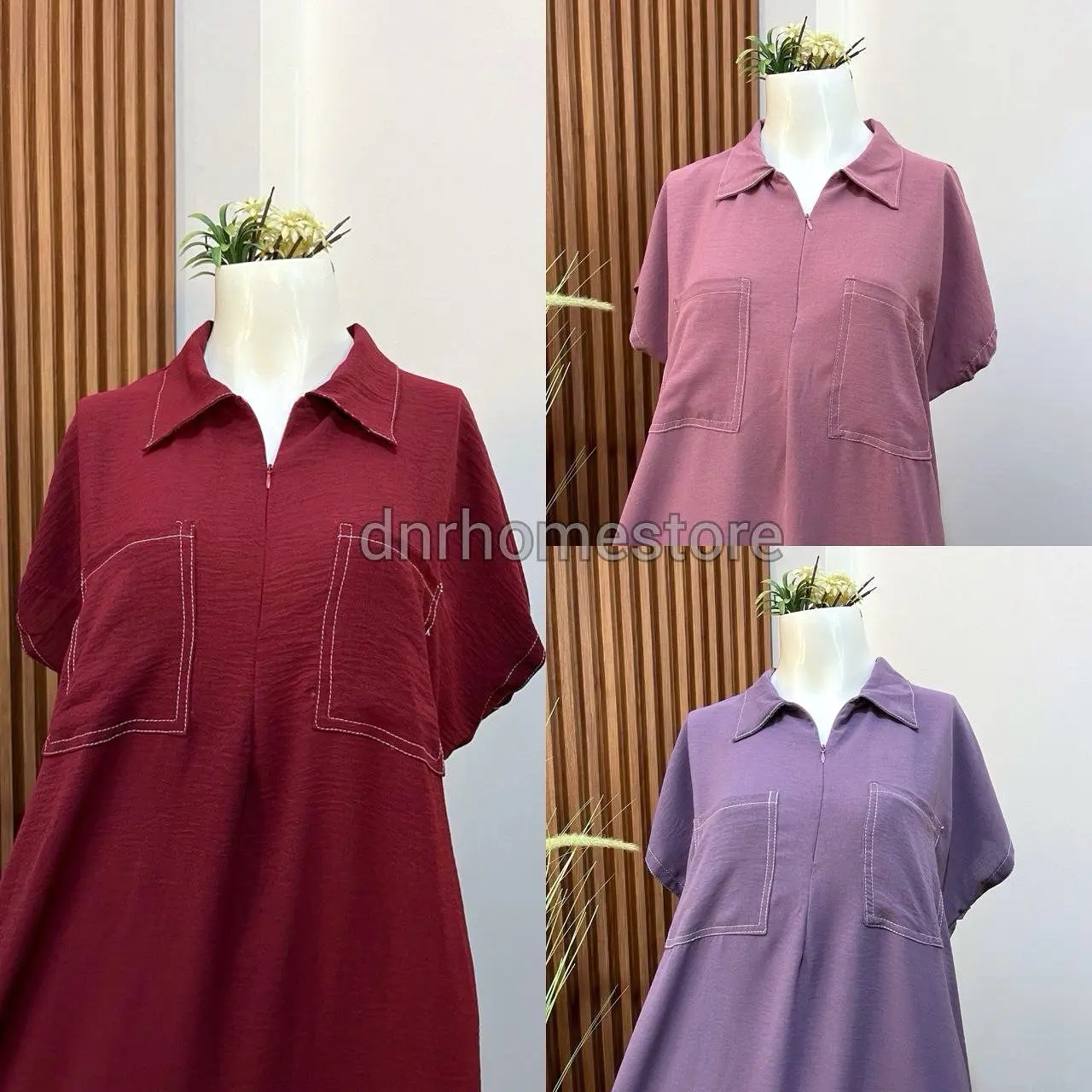 Paket 3pcs Maroon+Mauve+Taro