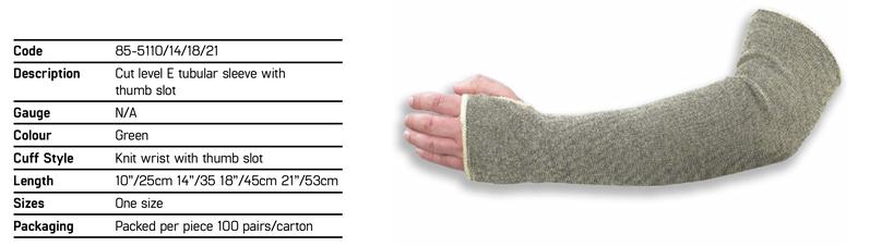 Product Introduction of [BUNDLE] WORKSafe N600 Cut Resistant Level F Safety Gloves with Tilsatec Cut level E Tubular Sleeve 13