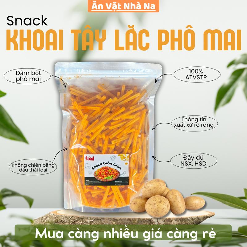 [Free Ship] Khoai Tây Lắc Phô Mai Giòn Tan - 200g, 500g, 1kg - Snack Ăn Văt Nhà Na Food Ăn Vặt