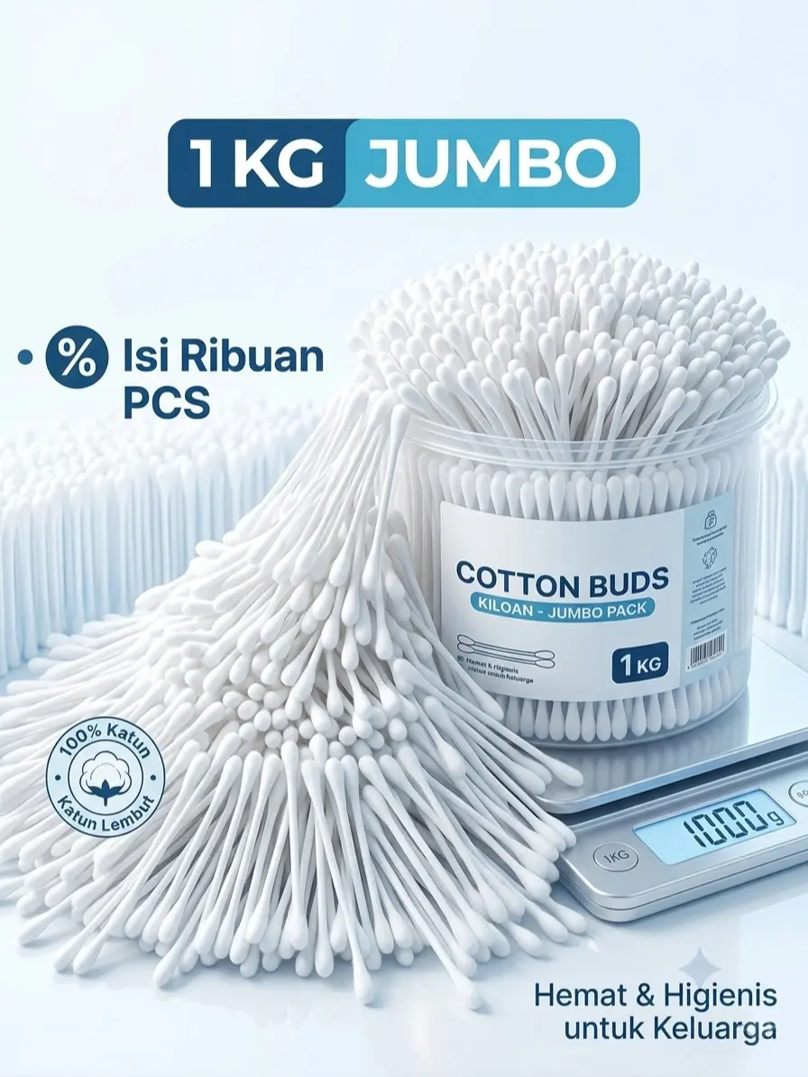 Cotton Bud Newborn Katembat Kiloan Besar Cussons Pembersih Korek Kuping Dewasa Banyak Bayi Katenbad Katenbat Spiral Kecil Catembat