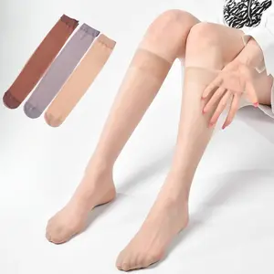 【khaefashion】KK009 Kaos Kaki Stocking Panjang Wanita Stoking Lingerie Transparan Tipis Halus