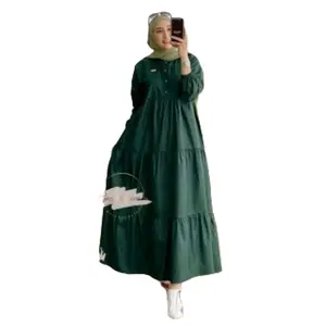 Homey dress size lengkap Kirania rayon polos yang tebal dan nyaman dipakai seharian  Dress Nyaman Kancing