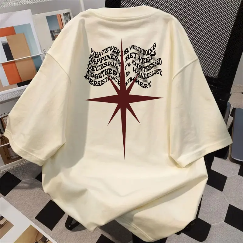 【100% Katun 20s】Silvermarkprint A305 T-shirt Atasan Kaos Oversize Pria Putih Dewasa Distro Lengan Pendek Keren Premium Street Style Round Neck Santai Cowok Baju Sablon Simple 2