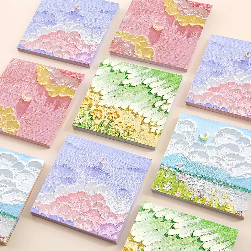 【MAPLESOL】Memo Tempel Aesthetic Sticky Notes Motif Alam Indah / Note Beauty nature / Memo Tempel Notes Pemandangan / Memopad lucu