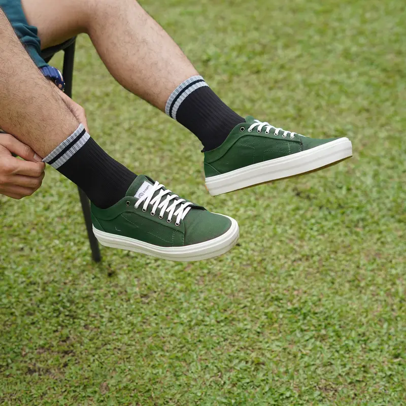Tragen Footwear Scarlet Backwoods Sepatu Sneakers Casual Canvas Shoes Pria Hijau Army  Snekers  Sport 3