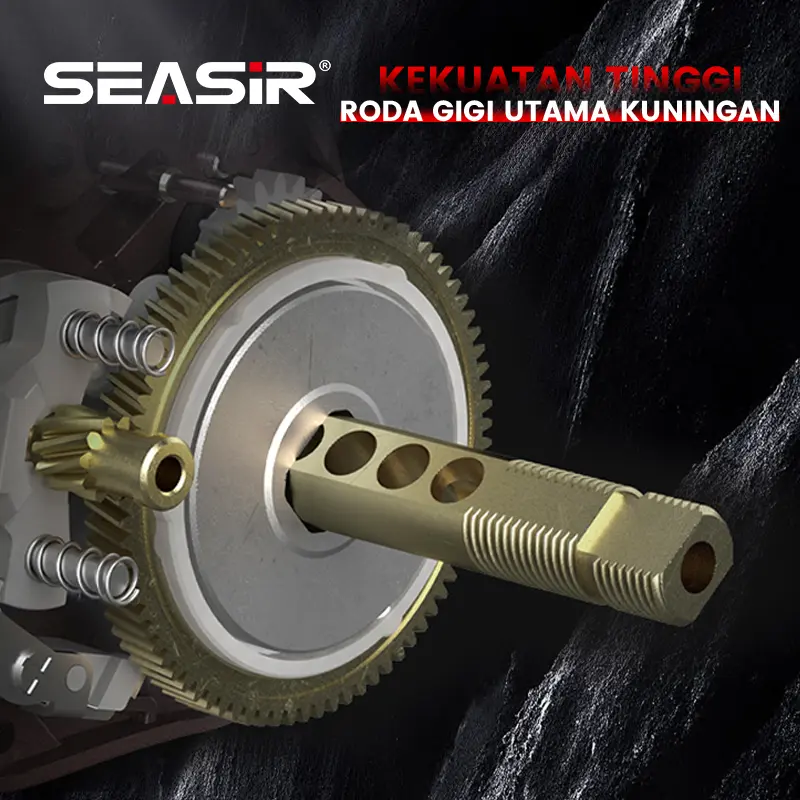 SEASIR x SEAHUNTER MERCURY Reel Pancing Baitcasting Fishing Reel, Drag Clicker, 5+1 BB Ball Bearings, 7.2:1 Gear Ratio, 8kg Max Drag, 10-level Magnetic Brake System with 8pcs N52 magnet Bait Casting Reel BC #RYOBISEASIR reel Ikan Roda Umpan 4