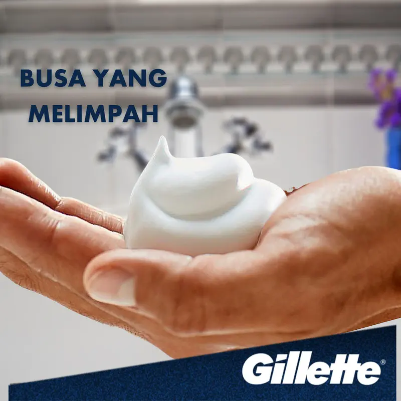 Gillette Mach 3 Turbo Pencukur Isi Ulang Pisau Cukur & Gillette Shaving Foam Cream Menthol 175gr 6