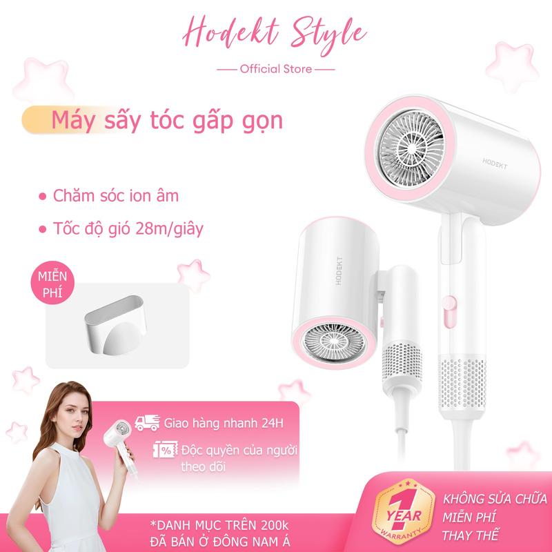  Máy Sấy Tóc Có Thể Gập Lại HODEKT Máy Thổi Cầm Tay Chuyên Nghiệp Để Chăm Sóc Tóc Làm Đẹp 