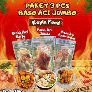 Paket 3 pcs Boci Jumbo (Keju,Ayam,Jando) enak pedes gurih