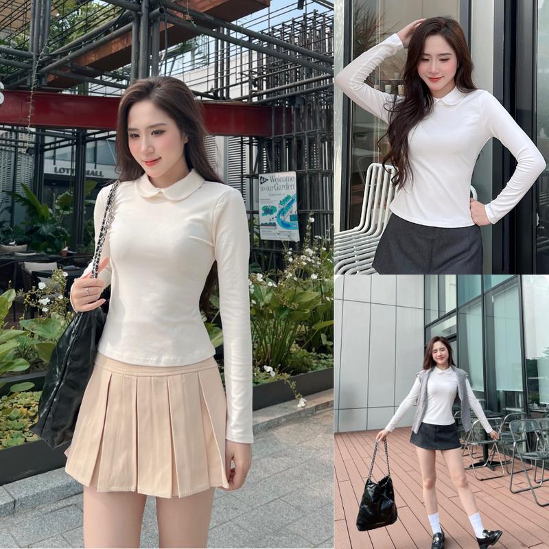 Áo giữ nhiệt cổ sen LICHI ôm body chất vải mềm mịn dày dặn co giãn 4 chiều dễ phối đồ phong cách đa dạng