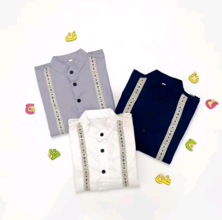 Setelan Baju Muslim Anak Laki Laki Motif List Terbaru - Baju Koko Anak Best Seller 4