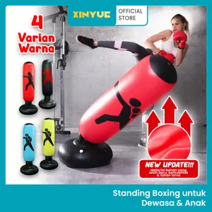 Standing Boxing Angin/Samsak Tinju Dewasa dan Anak Bahan PVC Premium  -  Xinyue