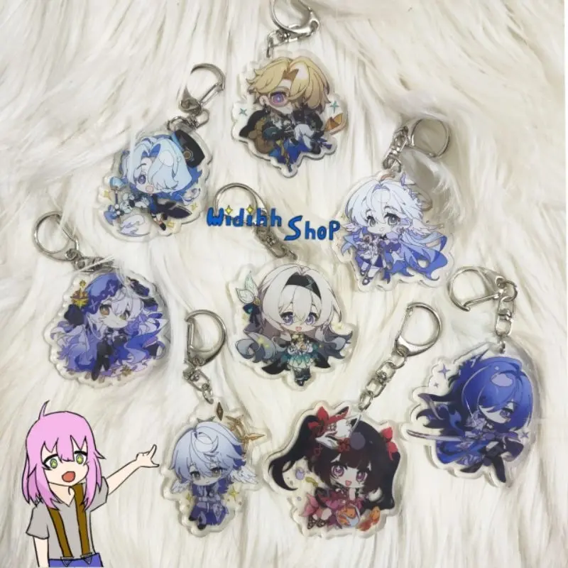 Honkai Star Rail Penacony / HSR Chibi / Honkai Star Rail Keychain / Gantungan Honkai Star Rail / HSR / hsr / Gantungan Hsr / Penacony / Firefly / Aventurine / Robin / Misha / Blackswan / Archeron / Sunday / Sparkle / Anime 0
