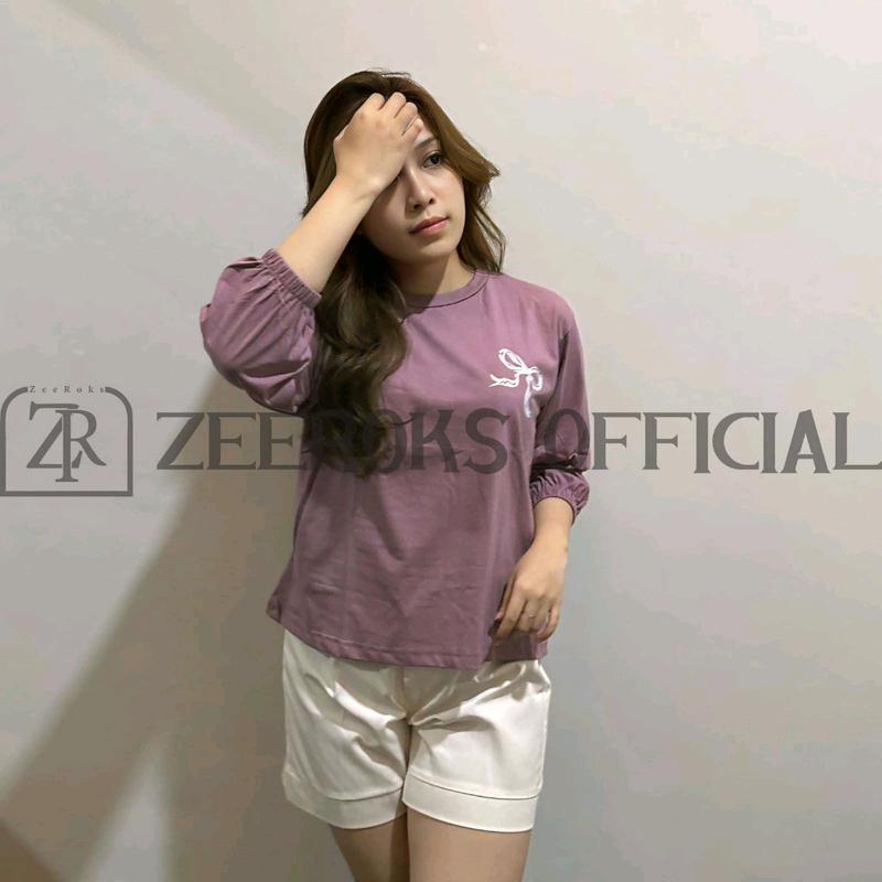 baju wanita sablon pita bahan cotton combad 2