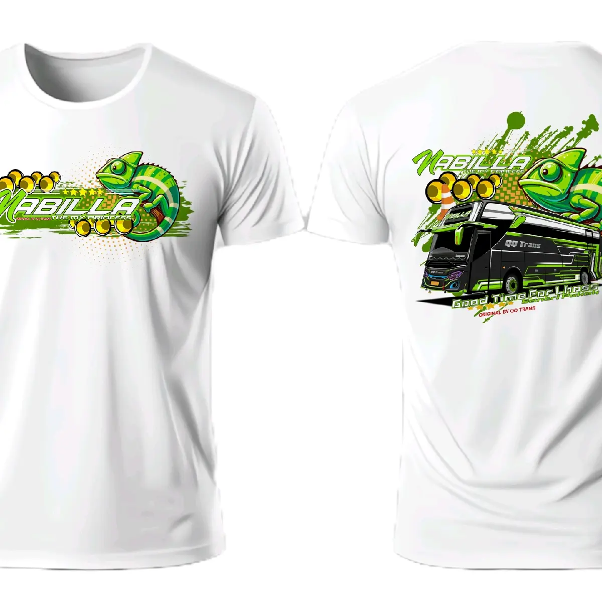 Kaos Bus Anak Mania Original QQ Trans Nabila