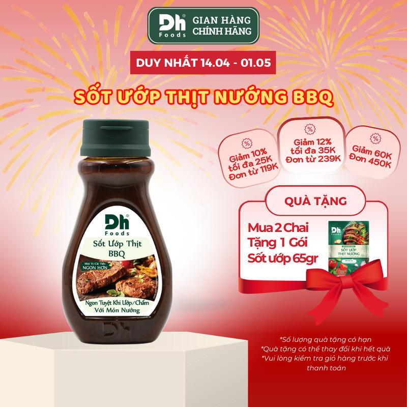 Sốt Ướp Thịt BBQ Dh Foods Lọ 200gr - Nước Sốt Gia Vị