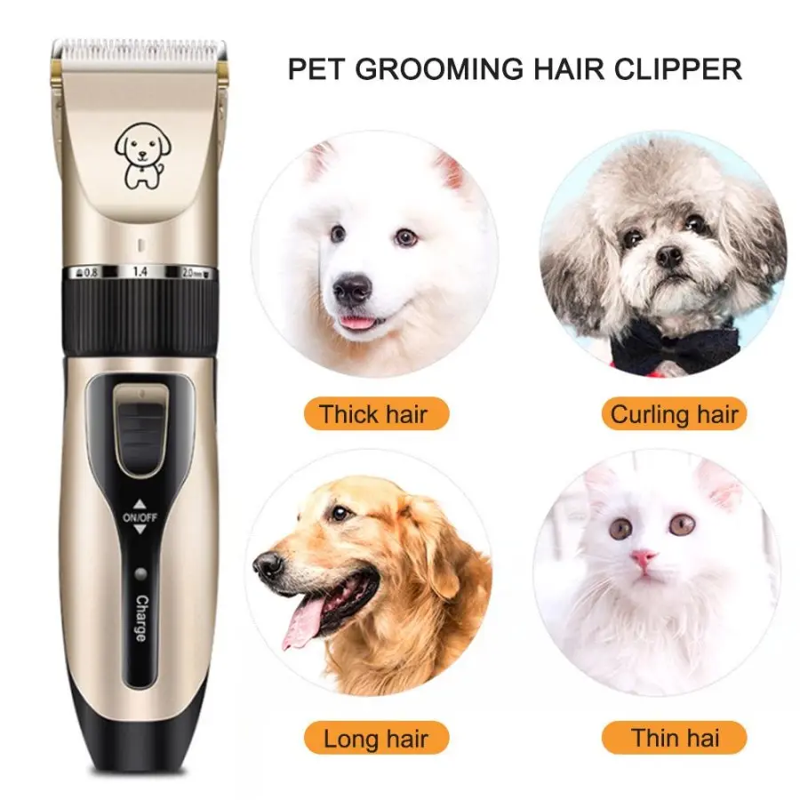Pencukur Bulu Kucing Alat Cukur Bulu Kucing Anjing Elektrik Pet Clipper Grooming Hair Clipper kit