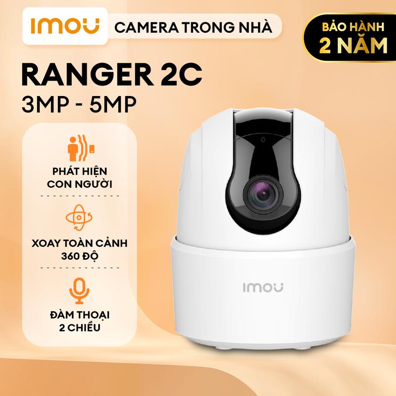 Camera Wifi Imou Ranger 2C 3MP 5MP I Đàm thoại 2 chiều I Phát hiện con người I Xoay toàn cảnh 360 I Bảo hành 24 tháng