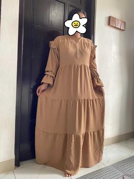 Product Review of Gamis Kriwil Jumbo XXXL Bigsize Ld 130 cm - Ld 140 cm Gamis Canda Kriwil Kekinian Gamis  Crinkle Muslimah Wanita Mewah Dress Syari Lebaran  Rayon from c**a 0