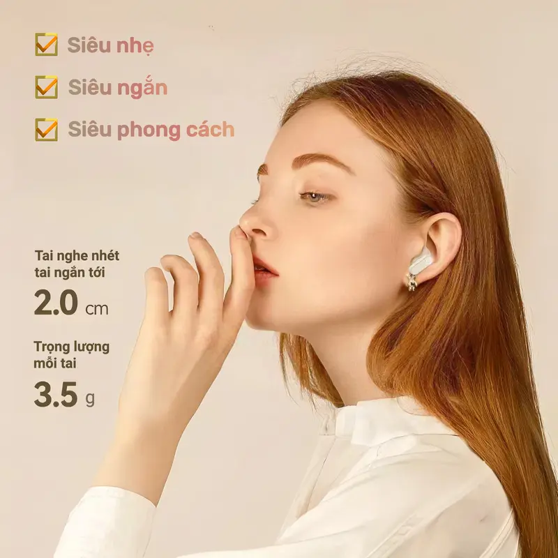 Tai nghe KY5 Nhét Tai Ánh Sáng Mới Nhất [3 Quà tặng] 1 Nhãn dán hoạt hình+1 Dây buộc+1 Bao tay chơi game, Âm thanh nổi mức HiFi, Micrô tích hợp, Chống nước iPX5, Điều khiển cảm ứng, Khử tiếng ồn cho iPhone và Andriod | BigBuy360 - bigbuy360.vn