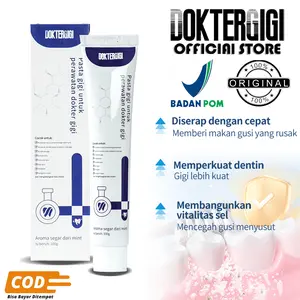 DOKTERGIGI Pasta Gigi Herbal Biofarmasi 100g – Perbaiki Gigi Goyang, Kuatkan Gusi, Hilangkan Bau Mulut & Putihkan Gigi BPOM | COD| KISSIA by DOKTERGIGI
