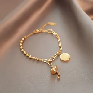 [ELIORA] Gelang Tangan Titanium Wanita Keberuntungan Fashion - 1061