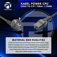 Gambar Proff Tech Kabel Power CPU EURO to C19 3M Ketebalan 1.75mm Original Profftech untuk PDU UPS Komputer Pc - 1,5m dari ProffTech Indonesia Kota Administrasi Jakarta Pusat 4 Tokopedia