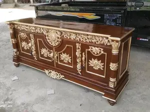 bufet tv bulan bahan kayu jati
