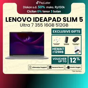 Lenovo IdeaPad Slim 5 14IPH11 83S50038ID | Intel Core Ultra 7 355 | 16GB RAM | 512GB SSD | 14" WUXGA OLED | Windows 11 Home + Office Home 2024