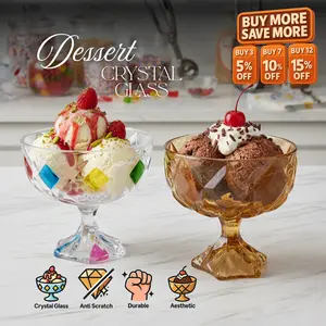 Gelas Ice Cream Puding  Dessert Tempat Permen Cup Glass 300ML