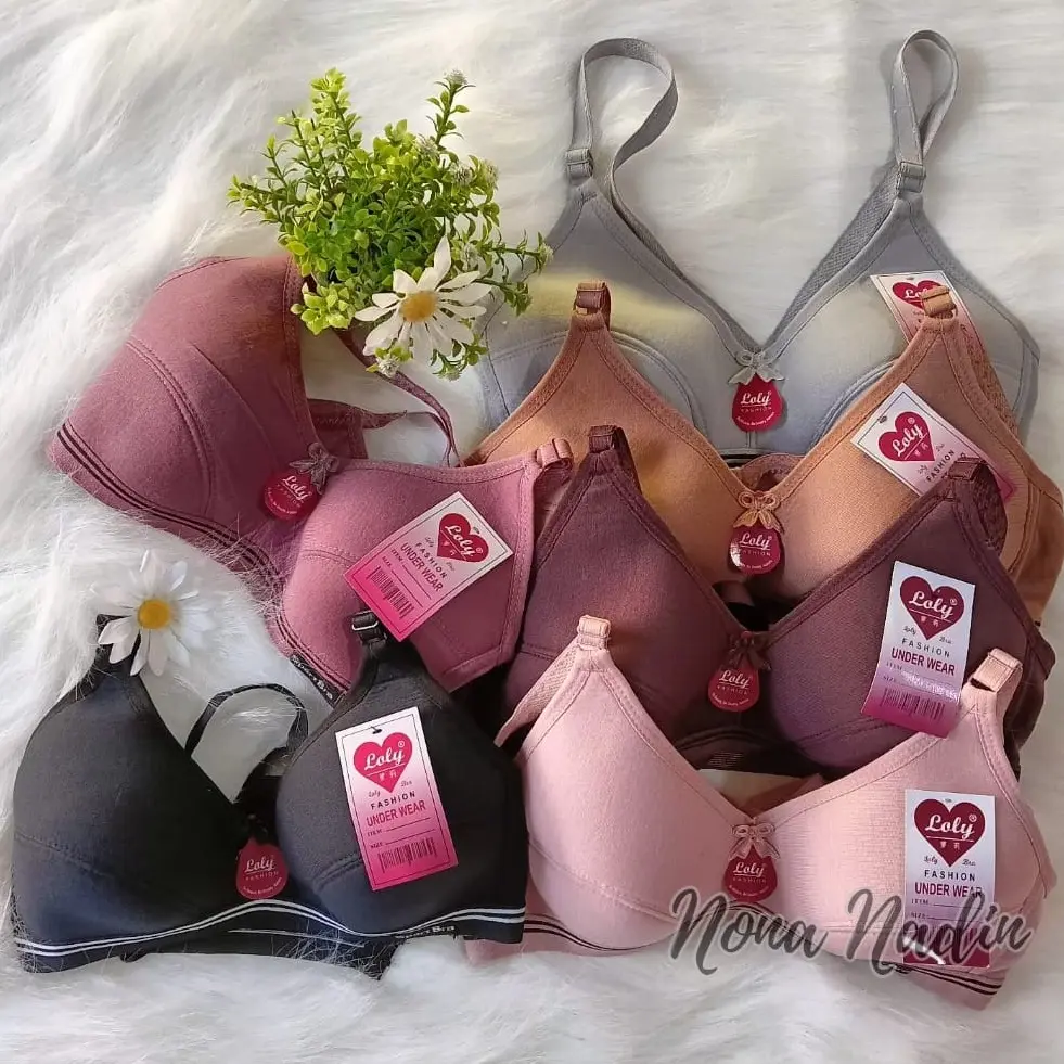 Paket isi 3 Pcs Bra Remaja BH ABG Tanpa Kawat & Tanpa Busa