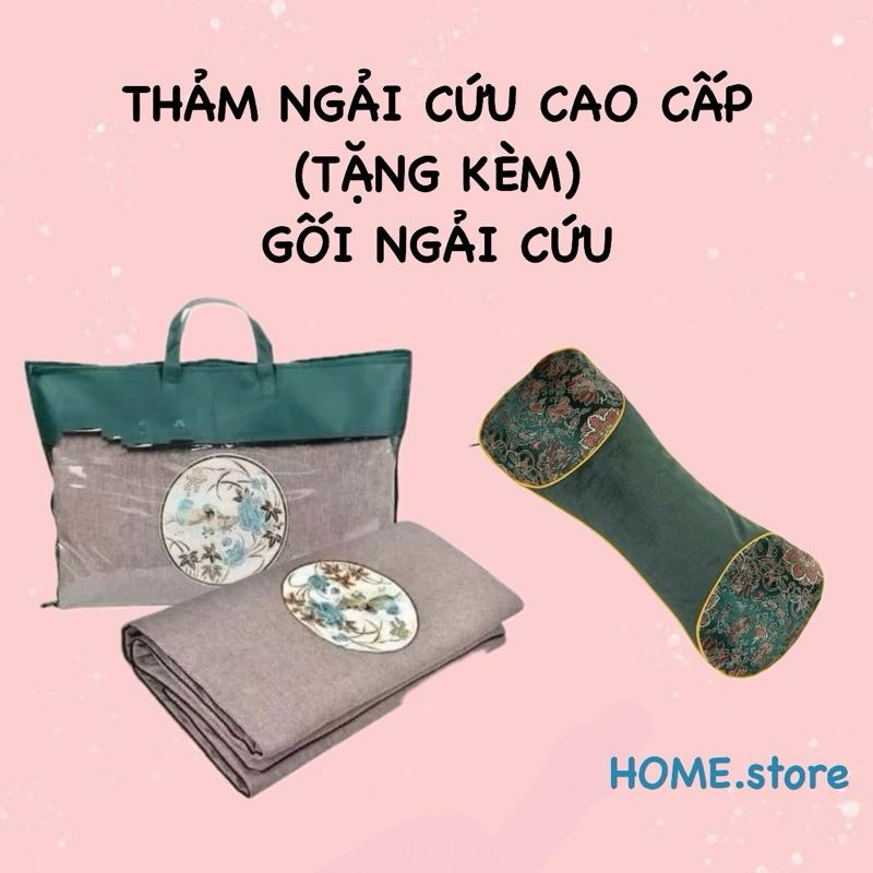 ( TẶNG KÈM GỐI NGẢI CỨU ) Thảm Sưởi Điện Ngải Cứu Cao Cấp – Đệm Sưởi Đông Y Hỗ Trợ Giảm Đau Vai Gáy, Lưng, Cải Thiện Giấc Ngủ