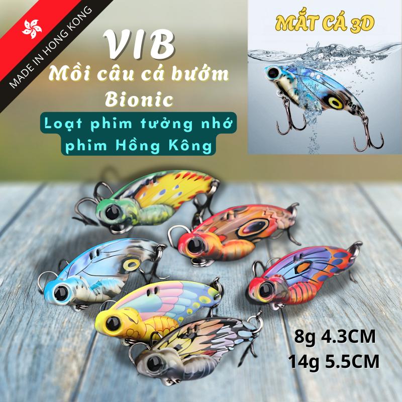Mồi câu cá bướm, dòng cống hiến phim Hồng Kông, trọng lượng 8g và 14g, chiều dài 4,3cm và 5,5cm 0