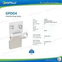 Gambar Rak Papan Meja Single Rail Modular Deskmount Pegboard DIY OXIMUS GPD04 - GPD04 White dari Oxihom Kota Administrasi Jakarta Utara 1 Tokopedia