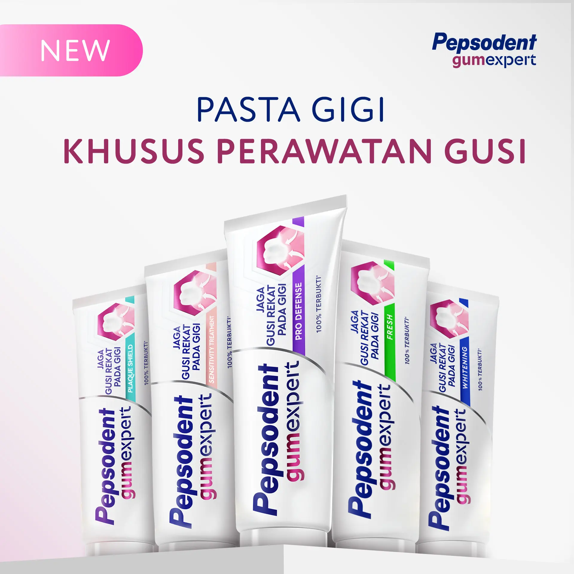 [VARIAN] [FREE GIFT] Pepsodent Toothpaste Pasta Gigi Gum Expert 100G