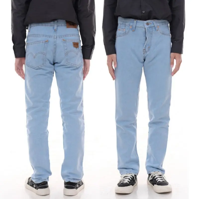 PROMO CUCI GUDANG Celana Jeans Panjang Pria Cowok Reguler Model Standar Lepis Gombrong Size 27-38 Tersedia Warna Biru Muda Stone Hitam dan Navy / Celana Jeans Pria Dewasa / Celana Panjang Pria Denim