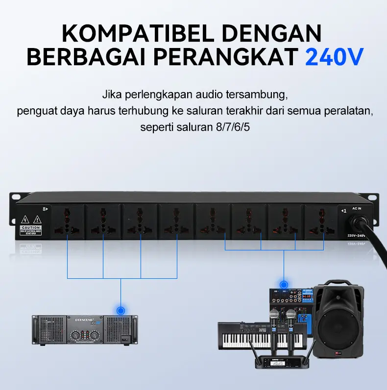 RAYHAYES Pengontrol Urutan Daya Power Sequence Controller Conditioner Power Supply Regulator 8/10 saluran 6