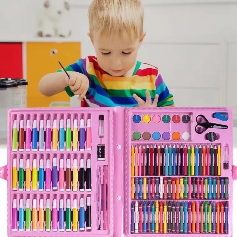 Crayon Warna 28pcs Set Alat Menggambar Melukis Anakanak Crayon Cat Air Pensil Lkp KODE R7C3 4