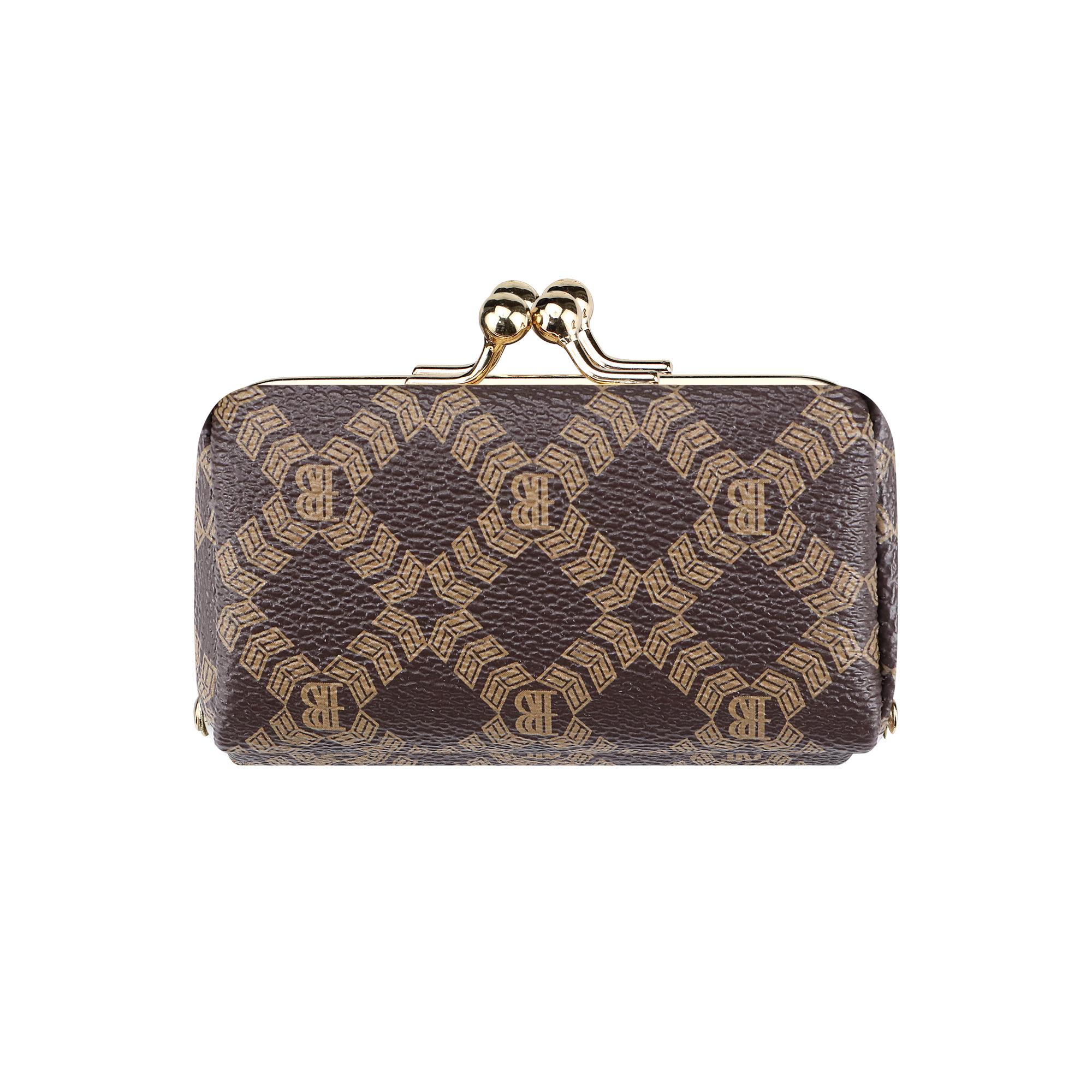 Royal Bagger Kotak Perhiasan Wanita – Tempat Mini untuk Cincin, Kalung & Anting, Kanvas Dilapisi & Kulit Sapi Samak Nabati dengan Dompet Koin Kiss Lock Royal Bagger Kotak Perhiasan Wanita – Tempat Mini untuk Cincin, Kalung & Anting, Kanvas Dilapisi & Kulit Sapi Samak Nabati dengan Dompet Koin Kiss Lock