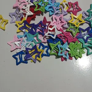 PAKET HEMAT jepit rambut 50 / 10 / 1 pcs jepit Clips anak bentuk Bintang jepit stars warna warni random & mix warna accessories Jepitan anak lucu Jepit rambut anak perempuan pentagram warna  jepitan anak Korea terbaru 2025 Fashion