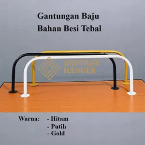 Gantungan Baju Dinding, Gantungan Baju Besi Pipa Tebal