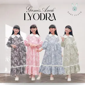 GAMIS ANAK LYODRA  SMLXL BABY.CLOTH UNTUK UMUR 3-14 TAHUN GAMIS  ANAK REMAJA DEWASA Baju Celana Muslim Dress