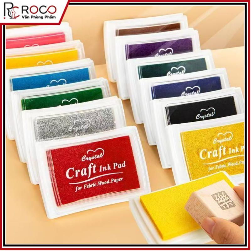 Mực Dấu Nhiều Màu – Màu Sắc Tươi Sáng, Mực An Toàn, Bền Màu, Phù Hợp Dấu Vân Tay & Con Dấu.
