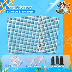 Sekat Aquarium Suction Cup Klip Penahan Kaca Partisi Aquarium Anti Lepas