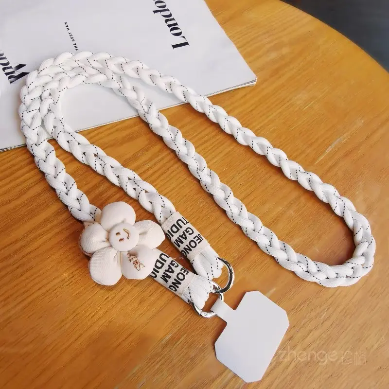 Tali HP Lanyard Universal Bisa Cross-body Motif Flower Gantungan Handphone