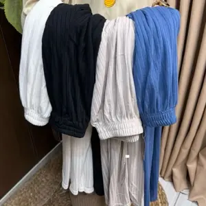 GAGE-Shaina Pants Celana Kulot Knit Wanita Highwaist Panjang 105cm