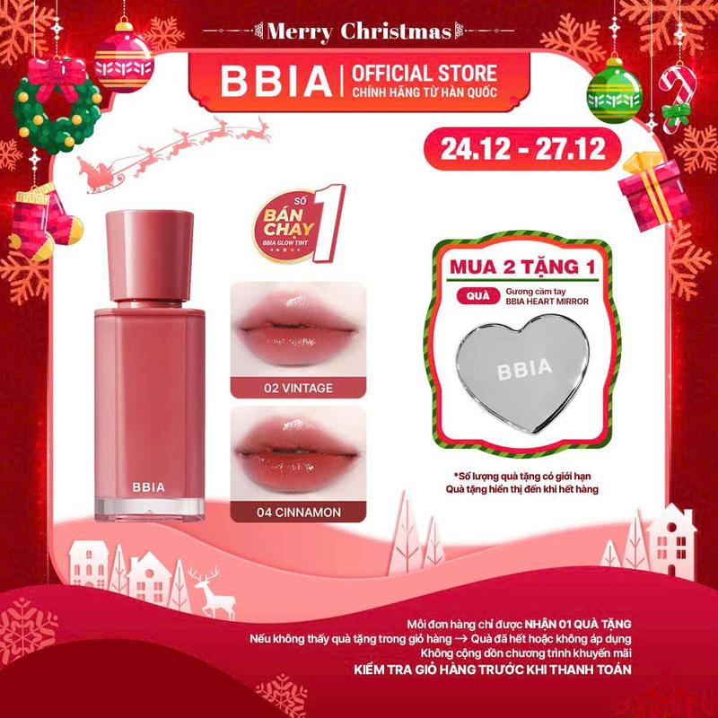   BBIA  Son tint bóng căng mọng trong trẻo BBIA Glow Tint  3.2g  